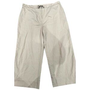 JM Collection Womens Beige Pants Cotton/Spandex Relaxed Fit Size 16